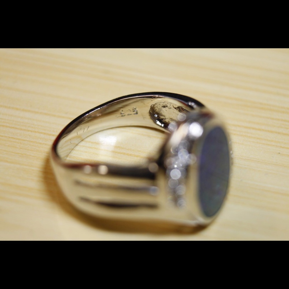Beautiful Purple Opal Ring. View 5